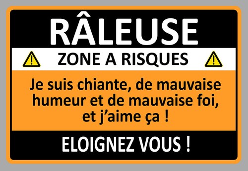 Sticker aufmerksamkeit raleuse - sticker,
