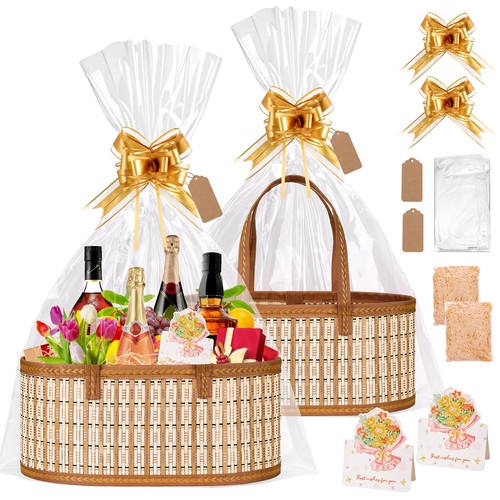 Leere bambus geschenkkörbe - bambus,